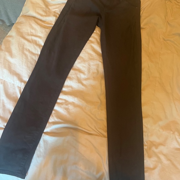 Citizens of Humanity Rocket Stick Skinny Coated Chocolate Brown Jeans - Picture 2 of 4